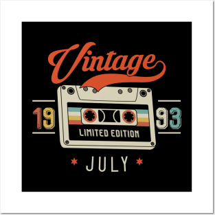 July 1993 - Limited Edition - Vintage Style Posters and Art